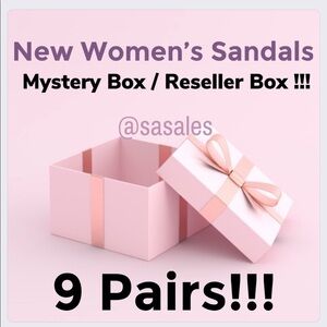 New Women’s Summer Sandals Mystery Box - 9 Pairs